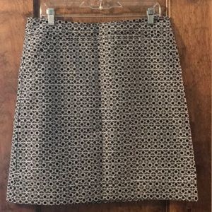 Banana Republic Blue/White A-line Skirt